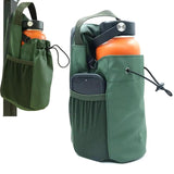 Maxbell Magnetic Water Bottle Carrier Bag for Travel Accessory Multipurpose Portable Green