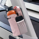 Maxbell Magnetic Water Bottle Carrier Bag for Travel Accessory Multipurpose Portable Pink