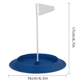 Maxbell Golf Putting Cup Silicone Portable with Flag Easy Use Sturdy Hole Cup Adults Blue
