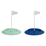 Maxbell Golf Putting Cup Silicone Portable with Flag Easy Use Sturdy Hole Cup Adults Blue