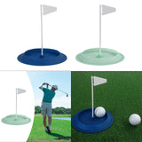 Maxbell Golf Putting Cup Silicone Portable with Flag Easy Use Sturdy Hole Cup Adults Blue