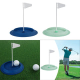 Maxbell Golf Putting Cup Silicone Portable with Flag Easy Use Sturdy Hole Cup Adults Blue