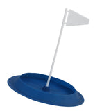 Maxbell Golf Putting Cup Silicone Portable with Flag Easy Use Sturdy Hole Cup Adults Blue