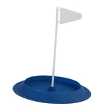 Maxbell Golf Putting Cup Silicone Portable with Flag Easy Use Sturdy Hole Cup Adults Blue