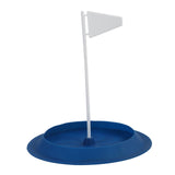 Maxbell Golf Putting Cup Silicone Portable with Flag Easy Use Sturdy Hole Cup Adults Blue