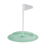 Maxbell Golf Putting Cup Silicone Portable with Flag Easy Use Sturdy Hole Cup Adults Green