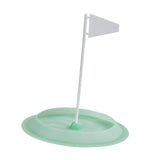 Maxbell Golf Putting Cup Silicone Portable with Flag Easy Use Sturdy Hole Cup Adults Green
