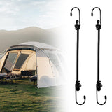 Maxbell Heavy Duty Bungee Cord with Hooks Utility Rope Hooks for Camping Bikes Cargo 2 Pieces