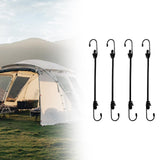 Maxbell Heavy Duty Bungee Cord with Hooks Utility Rope Hooks for Camping Bikes Cargo 4 Pieces
