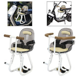 Maxbell Electric Bicycles Front Mount Seat Portable Easy to Install Kids Seat Saddle Handrail