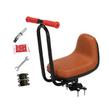 Maxbell Kids Bicycle Front Seat Child Bike Front Saddle for Girls Outdoor Activities Brown