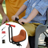 Maxbell Kids Bicycle Front Seat Child Bike Front Saddle for Girls Outdoor Activities Brown