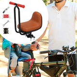 Maxbell Kids Bicycle Front Seat Child Bike Front Saddle for Girls Outdoor Activities Brown