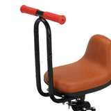 Maxbell Kids Bicycle Front Seat Child Bike Front Saddle for Girls Outdoor Activities Brown