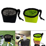 Maxbell Golf Ball Cleaning Bag Compact Golf Club Cleaner for Practicing Women Putter black