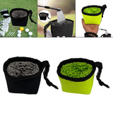 Maxbell Golf Ball Cleaning Bag Compact Golf Club Cleaner for Practicing Women Putter black