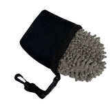 Maxbell Golf Ball Cleaning Bag Compact Golf Club Cleaner for Practicing Women Putter black