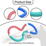 Maxbell Weighted Fitness Hoop Indoor Portable Abdomen Fitness Circles for Gym Adults 1kg