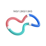 Maxbell Weighted Fitness Hoop Indoor Portable Abdomen Fitness Circles for Gym Adults 1kg