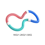 Maxbell Weighted Fitness Hoop Indoor Portable Abdomen Fitness Circles for Gym Adults 1kg