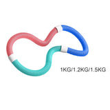 Maxbell Weighted Fitness Hoop Indoor Portable Abdomen Fitness Circles for Gym Adults 1kg