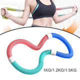 Maxbell Weighted Fitness Hoop Indoor Portable Abdomen Fitness Circles for Gym Adults 1kg