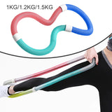 Maxbell Weighted Fitness Hoop Indoor Portable Abdomen Fitness Circles for Gym Adults 1.2kg