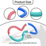 Maxbell Weighted Fitness Hoop Indoor Portable Abdomen Fitness Circles for Gym Adults 1.5kg