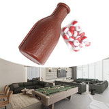 Maxbell Billiard Shaker Bottle Billiard Accessories for Equipment Leisure Sports Toy Brown