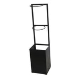 Maxbell Basketball Rack Sturdy Soccer Storage Shelf for Kindergarten Basement Garage Black