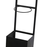 Maxbell Basketball Rack Sturdy Soccer Storage Shelf for Kindergarten Basement Garage Black