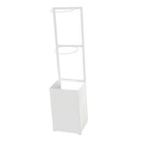 Maxbell Basketball Rack Sturdy Soccer Storage Shelf for Kindergarten Basement Garage White