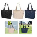 Maxbell Tennis Tote Bag Carrying for Men Women Gym Bag Storage with Shoe Compartment Black
