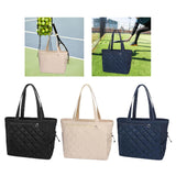 Maxbell Tennis Tote Bag Carrying for Men Women Gym Bag Storage with Shoe Compartment Black