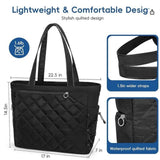 Maxbell Tennis Tote Bag Carrying for Men Women Gym Bag Storage with Shoe Compartment Black