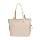 Maxbell Tennis Tote Bag Carrying for Men Women Gym Bag Storage with Shoe Compartment Beige