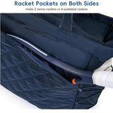 Maxbell Tennis Tote Bag Carrying for Men Women Gym Bag Storage with Shoe Compartment Dark Blue