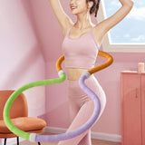 Maxbell Weighted Fitness Hoop Comfortable Sports Indoor Outdoor Spring Hoop for Home 0.9 kg