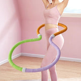 Maxbell Weighted Fitness Hoop Comfortable Sports Indoor Outdoor Spring Hoop for Home 0.9 kg