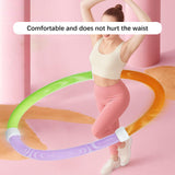 Maxbell Weighted Fitness Hoop Comfortable Sports Indoor Outdoor Spring Hoop for Home 0.9 kg