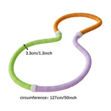 Maxbell Weighted Fitness Hoop Comfortable Sports Indoor Outdoor Spring Hoop for Home 1.2 kg