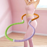 Maxbell Weighted Fitness Hoop Comfortable Sports Indoor Outdoor Spring Hoop for Home 1.4 kg