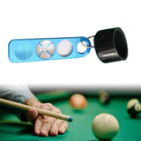 Maxbell Chalk Holder for Billiards Burnisher Grinder 4 in1 for Beginners Enthusiasts blue