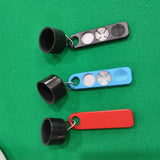 Maxbell Chalk Holder for Billiards Burnisher Grinder 4 in1 for Beginners Enthusiasts blue