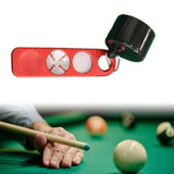 Maxbell Chalk Holder for Billiards Burnisher Grinder 4 in1 for Beginners Enthusiasts red