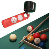 Maxbell Chalk Holder for Billiards Burnisher Grinder 4 in1 for Beginners Enthusiasts red