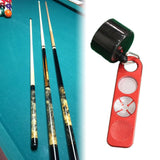 Maxbell Chalk Holder for Billiards Burnisher Grinder 4 in1 for Beginners Enthusiasts red