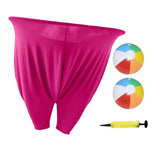 Maxbell Granny Pants Outdoor Game Props Toss Game for Backyard Team Competitions BBQ rose red