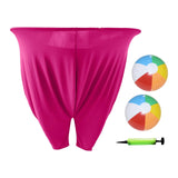 Maxbell Granny Pants Outdoor Game Props Toss Game for Backyard Team Competitions BBQ rose red