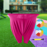 Maxbell Granny Pants Outdoor Game Props Toss Game for Backyard Team Competitions BBQ rose red
